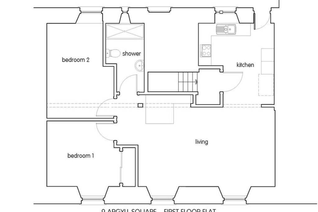 Argyle Square Apartment โอบาน ภายนอก รูปภาพ